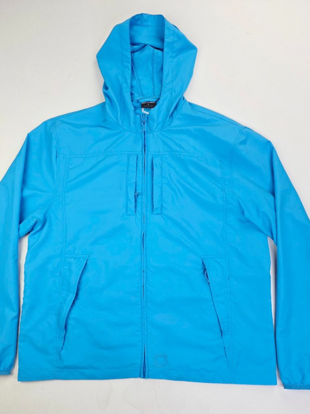 Scottevest 13 Pocket Pack Jacket Mens Blue Sz Large Long Sleeve Polyester Hoodie